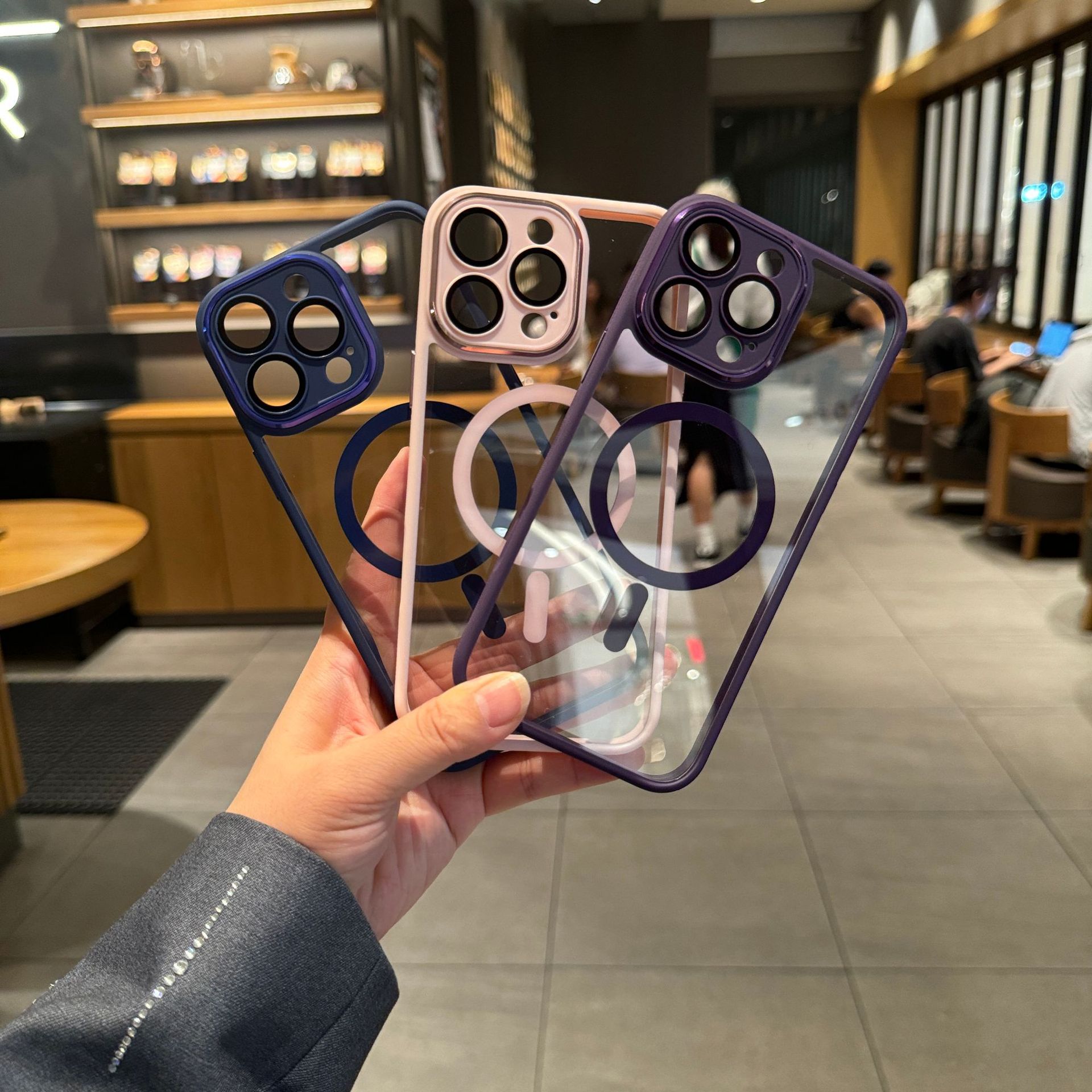 Jingrui para Apple 15 caja del teléfono iphone15 funda protectora pro magnética Plus todo incluido PROMAX