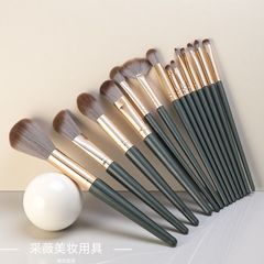 沧州绿云一整套14支套装化妆刷眼部腮红粉底刷美妆工具工厂直供