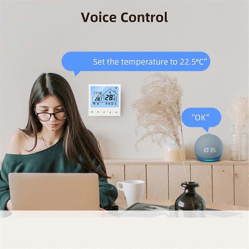 Central Air Conditioning Digital Thermostat Lcd Air Conditioning Switch Panel Wire-Controlled Temperature Control and Speed Adjustment Switch