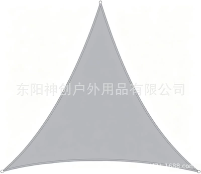 Avtomobil yan çətirləri: sunshade sail for outdoor - light-gray-equilateral-triangle-2x2x-2m
