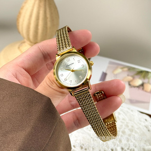 Fashionable sophisticated small swiss watch, quartz trend accessory