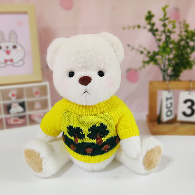 Medio Lina conjunto oso muñeca suéter traje Panda suéter + Panda sombrero cerveza CAMBIO DE MUÑECA