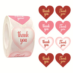 Amazon Assorted Thank You Heart Sticker Holiday Decor Gift Series Self-Adhesive Sticker Labels