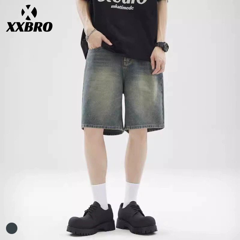 Xxbro мужская одежда # летний новый стиль старые укороченные брюки свободные дикие ретро шорты эластичный, широкие брюки