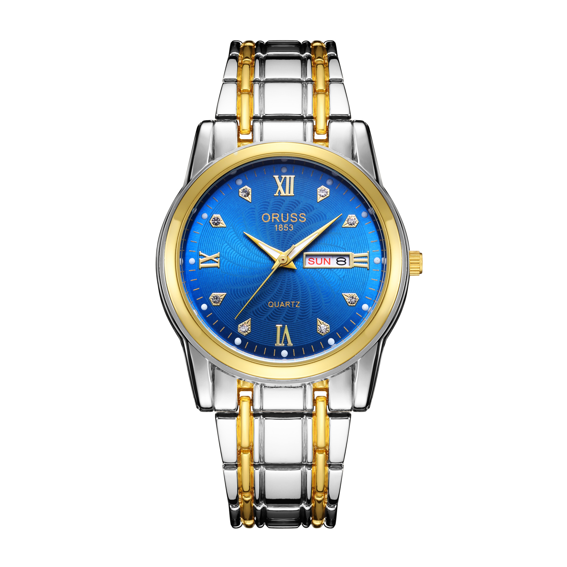 Casual Color Sólido Hebilla Plegable Simple Cuarzo Relojes Hombre display picture 5