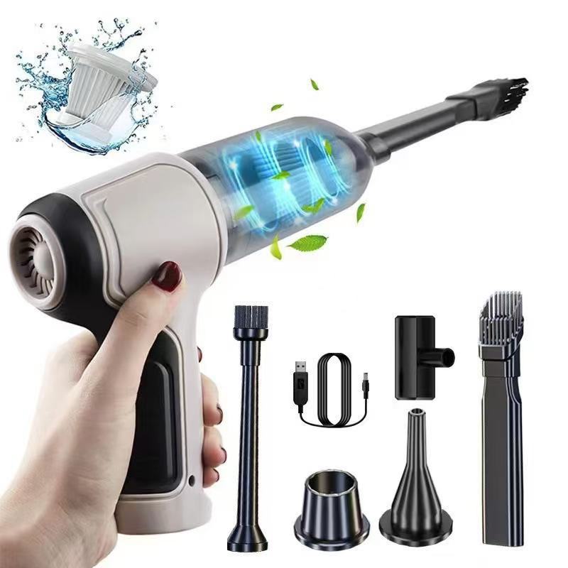 Car Vacuum Cleaner Family Powerful Wireless Charging Small Handheld Portable Cleaning Desktop Car Dust Blowing Gun