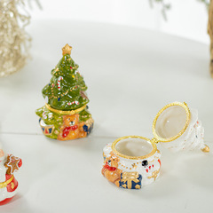 2025 クロスボーダーアマゾンジュエリー収納ボックスクリスマスツリークリスマスオーナメントセラミックギフトギフトクリエイティブオーナメント