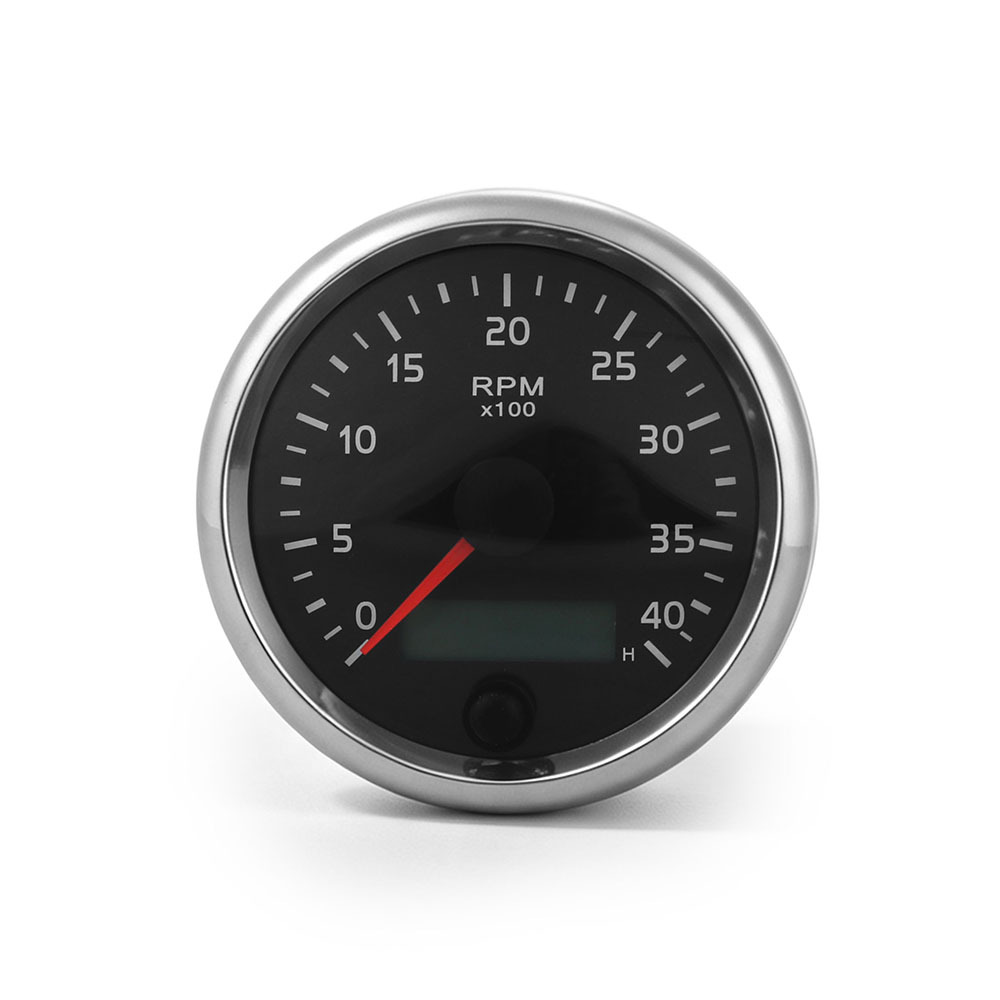 Car Modification 85mm Tachometer Diesel Engine Tachometer Car and Boat 12/24V 4000Rpm