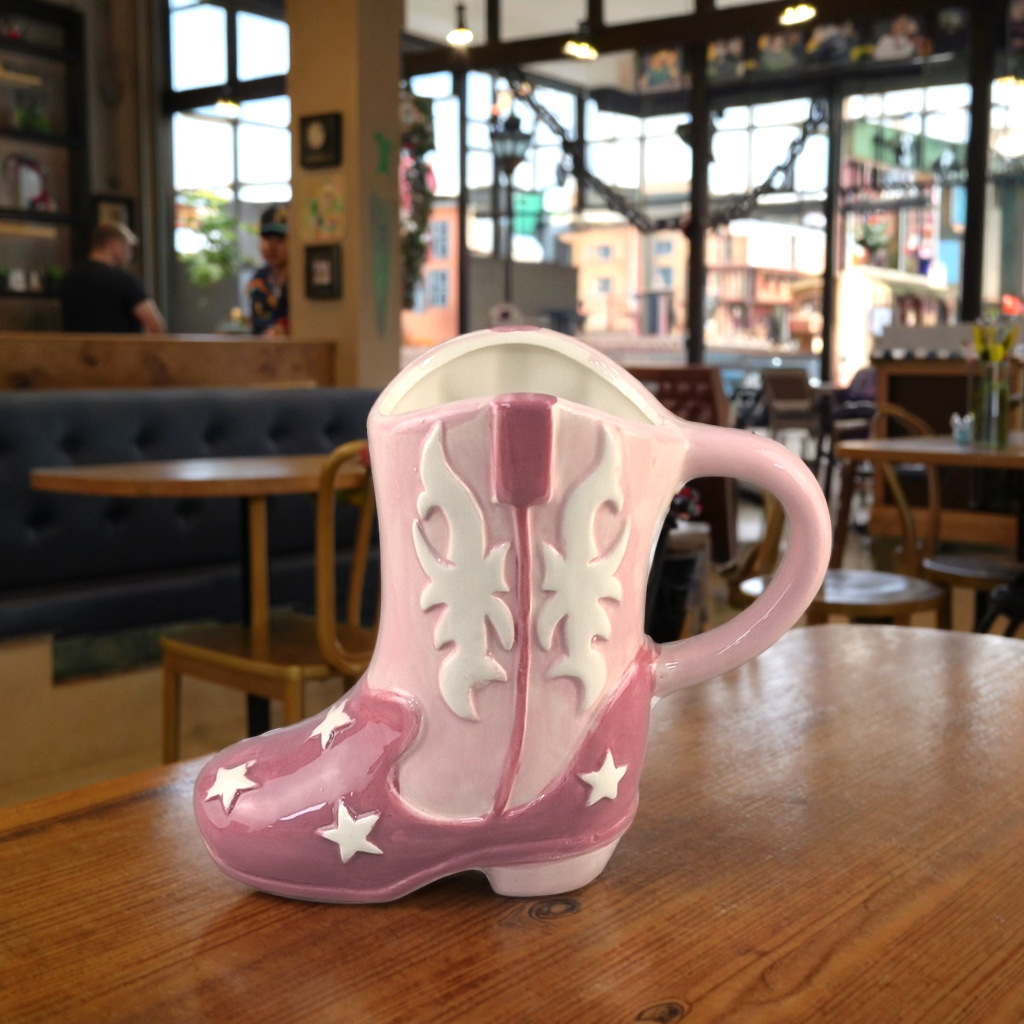 Personalidad creativa de cerámica zapatos de Halloween tazas de forma de botas de Navidad tazas de forma de vasos de almacenamiento para el hogar