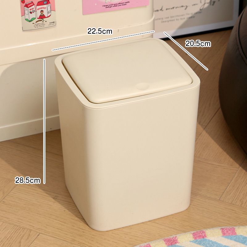 Casa crema de viento tipo hendidura basura estrecha sala de estar dormitorio cubierta de presión balcón inodoro con cubierta canasta de papel antiolor