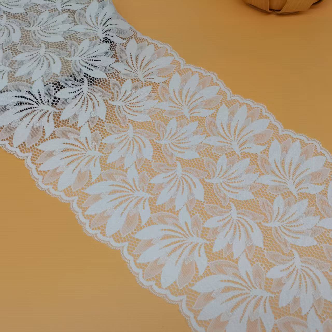 弹力锦氨蕾丝花边辅料礼服裙边辅料蕾丝   X6768 22CM