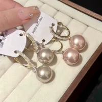 芸钰 Нежные жемчаристые серьги - светлая роскошь шампанское жемчужина, стиль инфлюенсеров, 16 мм, белый/голый/шампанское/красный