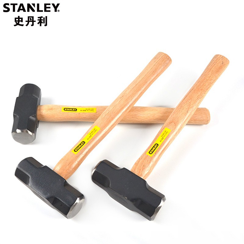 史丹利八角锤石工锤铁榔头家用木柄铁锤 4LB（1.8KG）56-401-23C