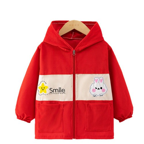 Children's coat for autumn and winter outerwear, suitable for middle and large children, sets of down jackets, cotton coats, protective clothing, waterproof, extended length, easy to wear outer jacket