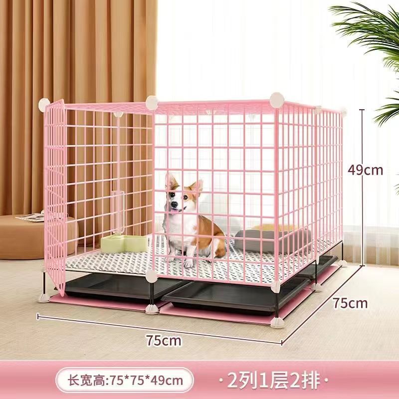 狗笼子小型犬中型犬泰迪柯基狗窝带厕所自动室内家用专用宠物别墅|undefined