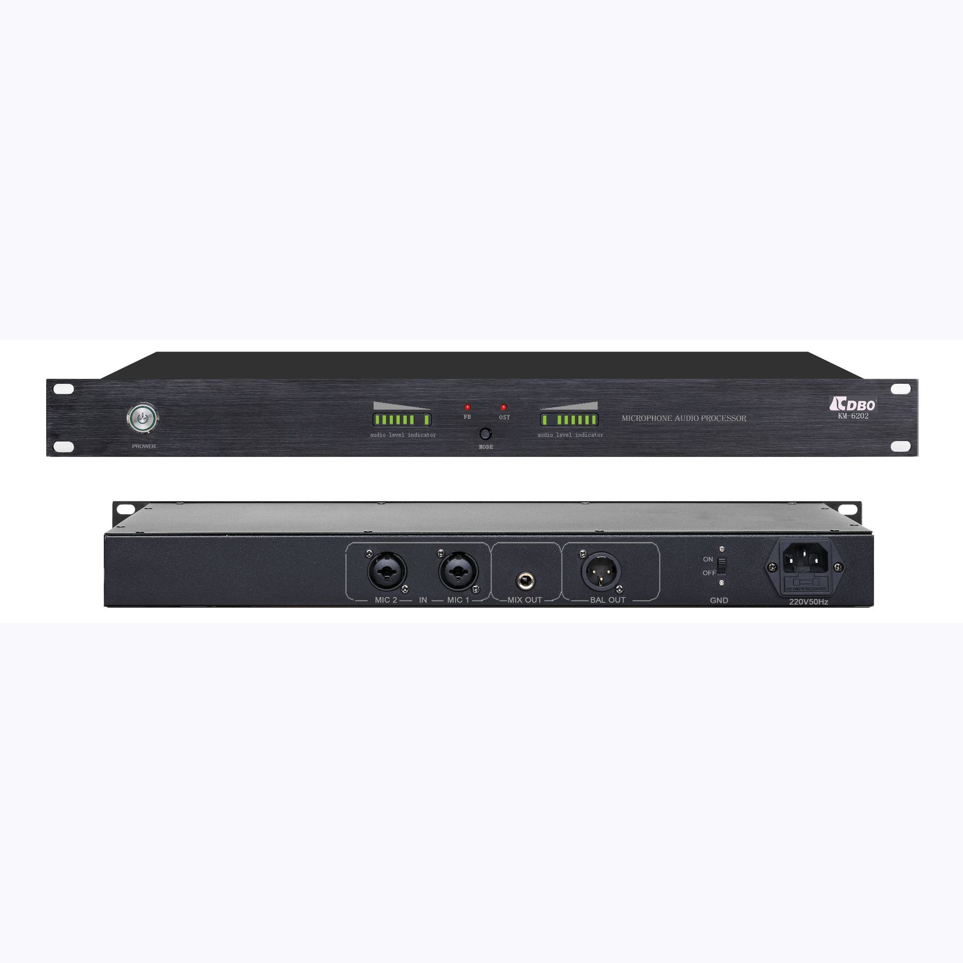 CDBO/KM-6202专业二进一出话筒音频处理器