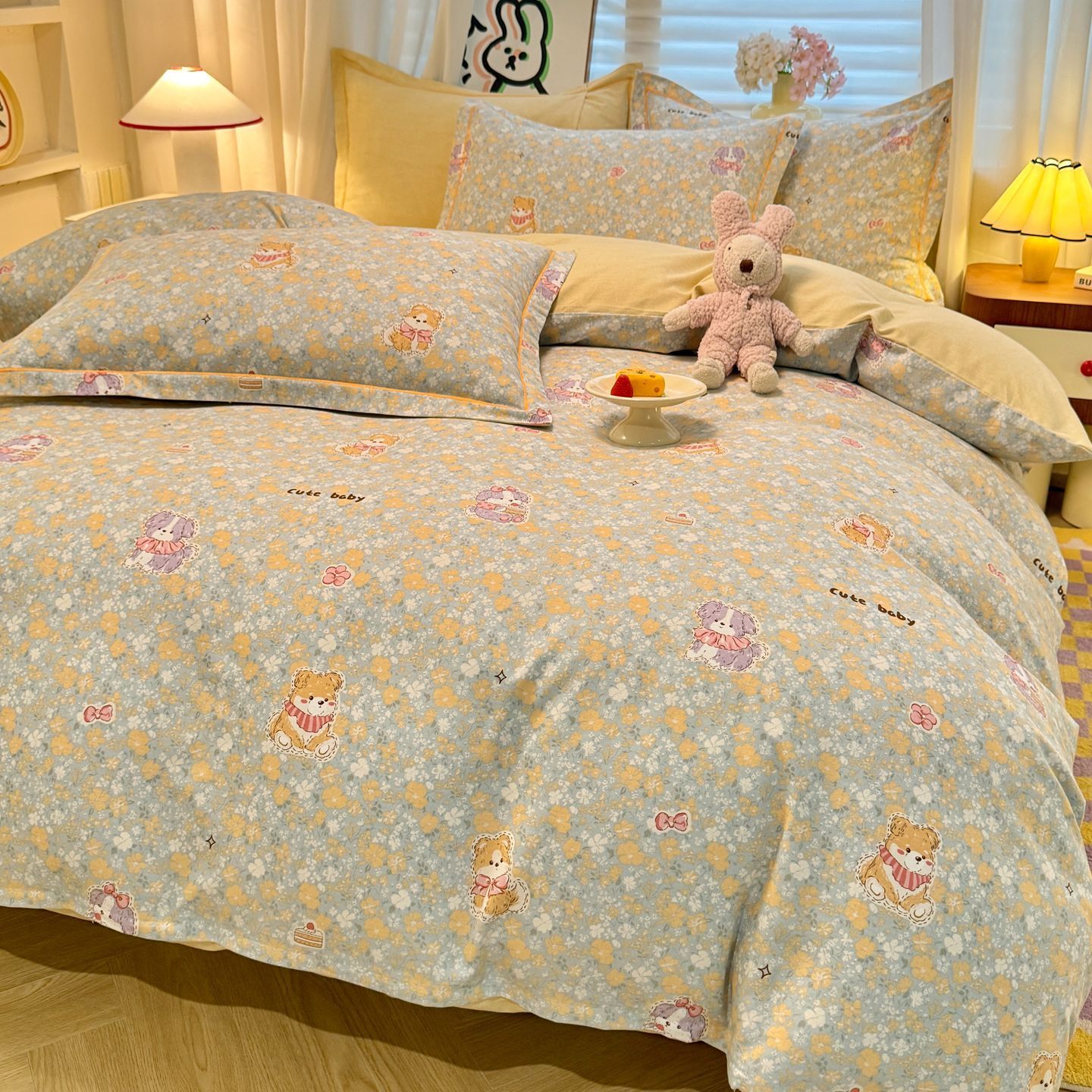 2025 otoño y invierno nuevo algodón de clase A grueso molienda cama de tres piezas de sábanas de algodón cubierta cama cubierta