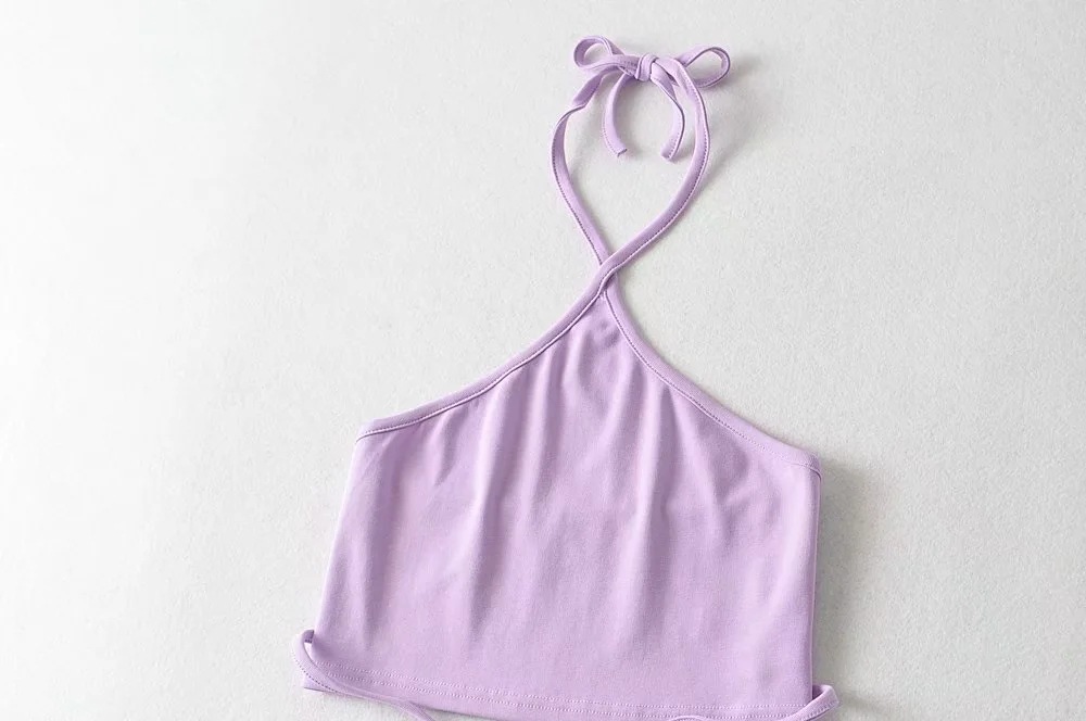 Halter Neck Cropped Top - Color Option 10