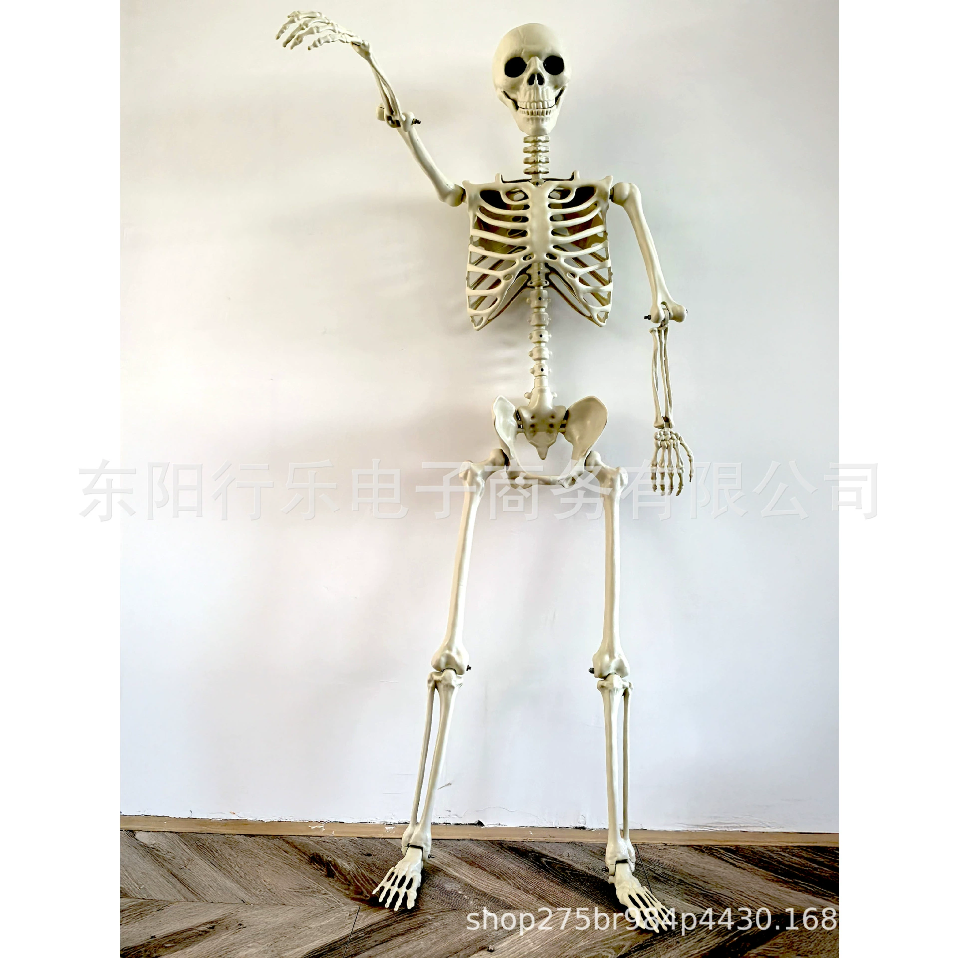 Новинка для Хэллоуина: скелет 170 см, стоящий скелет для двора, дома, улицы, украшение для дома с привидениями