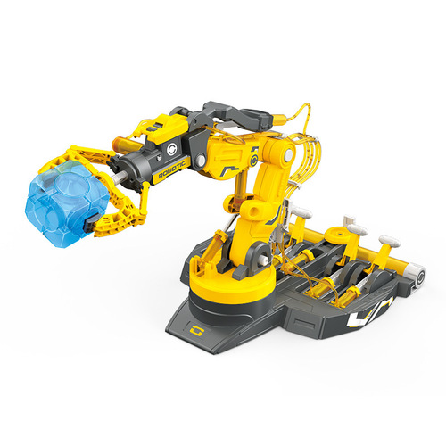 Children's toys stem robot hydraulic manipulator arm excavator toys children's science experiment set technology