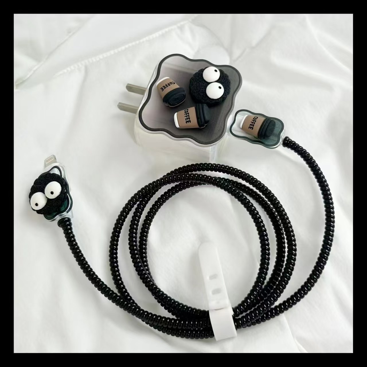 Para Apple 14 línea de datos cubierta protectora iPhone13 cargador cabezal 12promax bobinado estuche para iPad