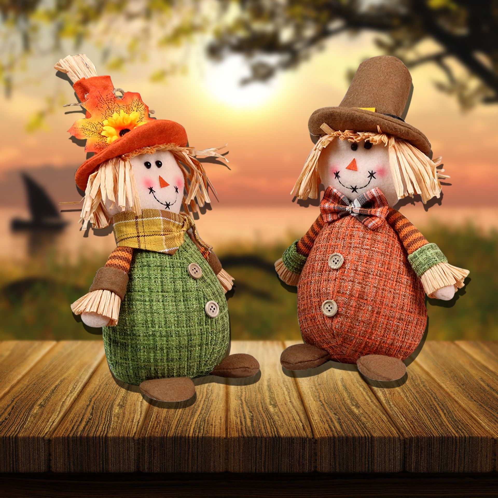 Muñeca Aspantarilla transfronteriza girasoles muñeca decoración muñeca sombrero de otoño muñeca Rudolph decoración