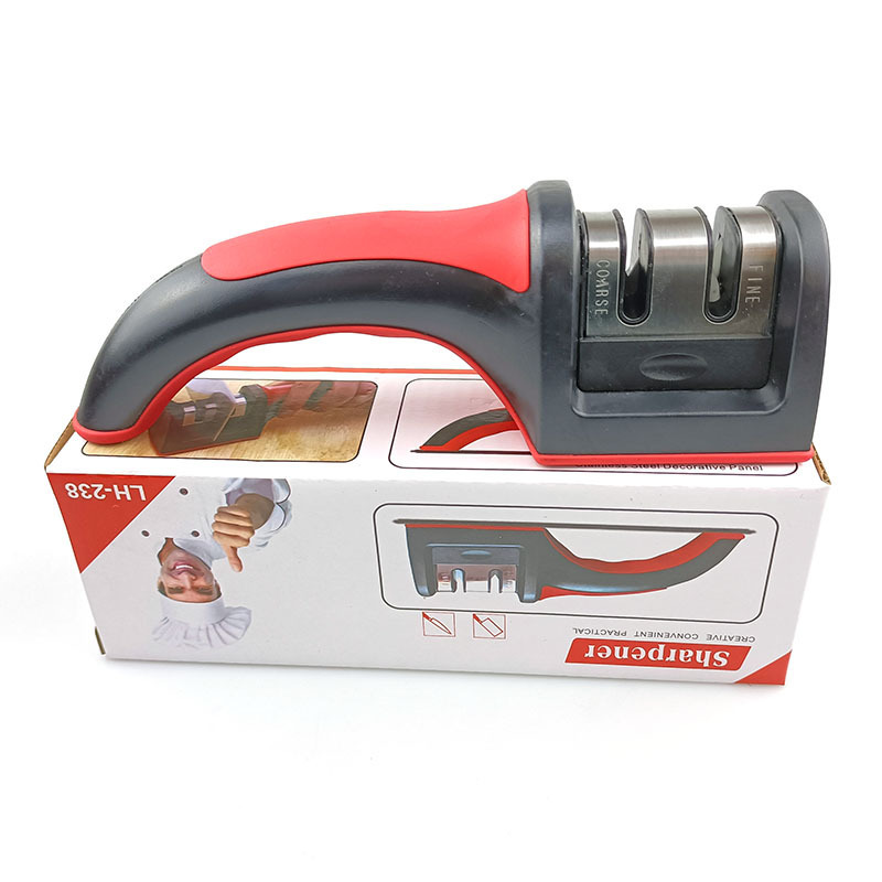 Afilador de cuchillos manual de dos etapas para cocina