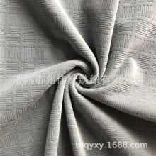 工厂批发新款水晶超柔激光立体图形短毛绒用于家纺玩具水晶绒面料