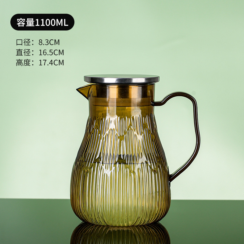 Pot acrílico jar de jugo de plástico cerveza de restaurante jar de agua resistente a altas temperaturas jar de agua fría resistente a caídas tetera de frutas