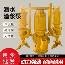 潜水渣浆泵立式鱼塘自吸泵清淤排污高铬合金搅拌船用抽沙吸沙泵