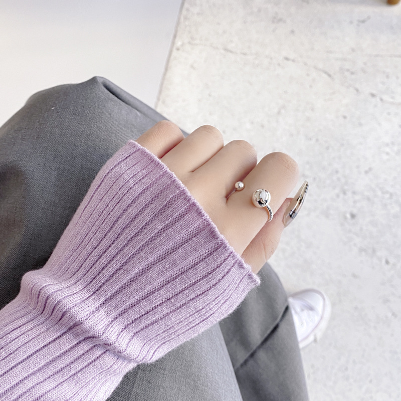 Fashion Geometric Sterling Silver Plating Open Ring 1 Piece