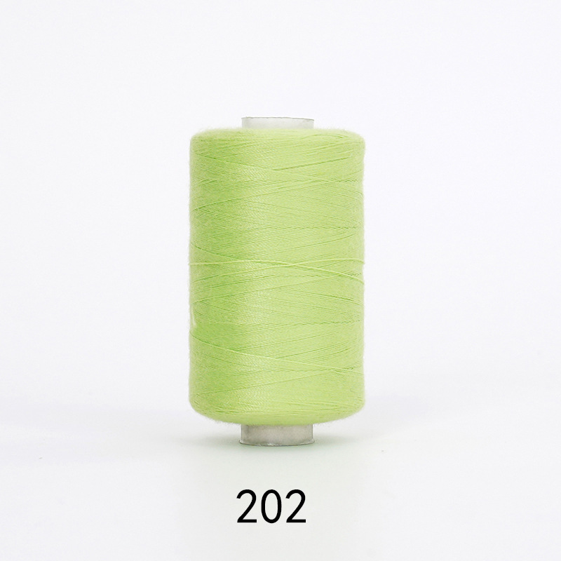 1000 yardas de hilo de poliéster de alta velocidad combinación de colores hogar hilo de coser mano hilo pequeño hilo fino dos hilos 402 hilo de coser image 101