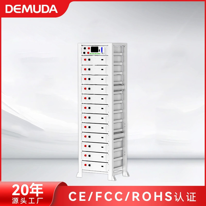 256V100AH 太阳能储能机架式工商业柜式堆叠家用储能磷酸铁锂电池
