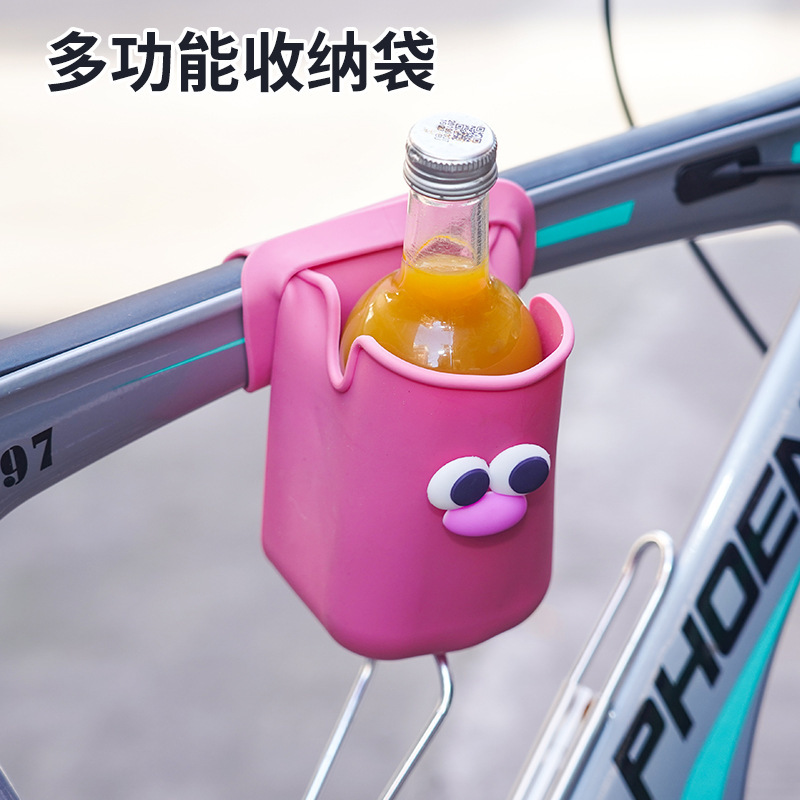 アマゾン起爆かわいいベビーカーシリコンカップホルダー自転車車椅子プール手すり多機能シリコンカップバッグ|undefined