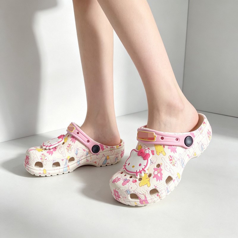 Children's New Kt Cat Clogs, Summer Breathable Non-Slip Flat Sandals, Beach Shoes, Wholesale and Dropshipping Available Children's New Kt Cat Clogs, Summer Breathable Non-Slip Flat Sandals, Beach Shoes, Wholesale and Dropshipping Available