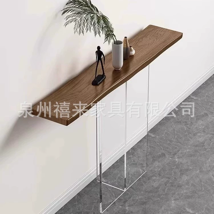 Стол на крыльце легкий и экстравагантный акриловый узкий и естественный край стены