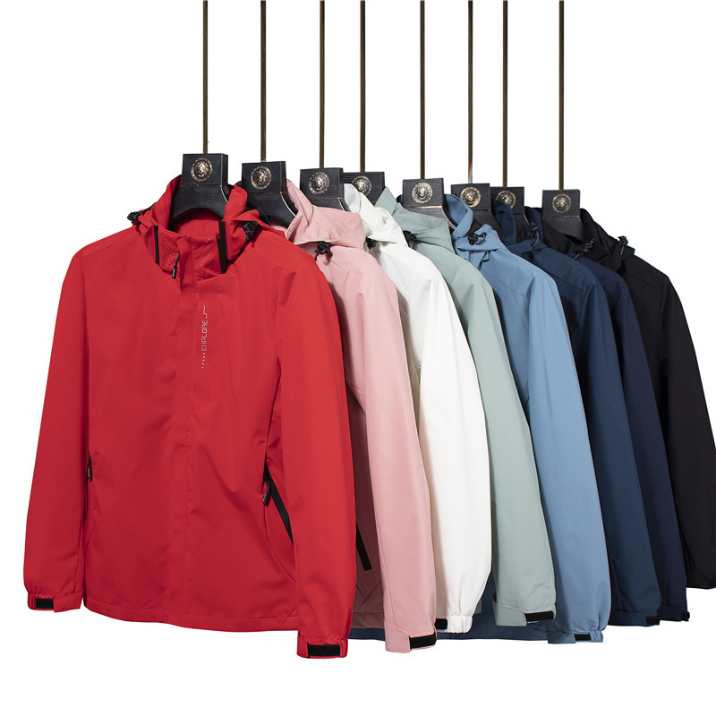 Outdoor Thin Rush Clothes New Women's Mountaineering Clothes Men's Spring and Autumn Coat Men's Single Clothes Couple's Simple Fashion Jacket