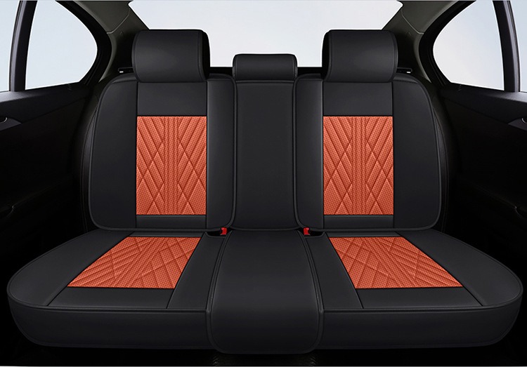 Car Cushion Four Seasons Universal Full Surrounding Special Seat Cover Autumn Breathable Perforated Leather Cartoon Goddess Car Cushion Cover