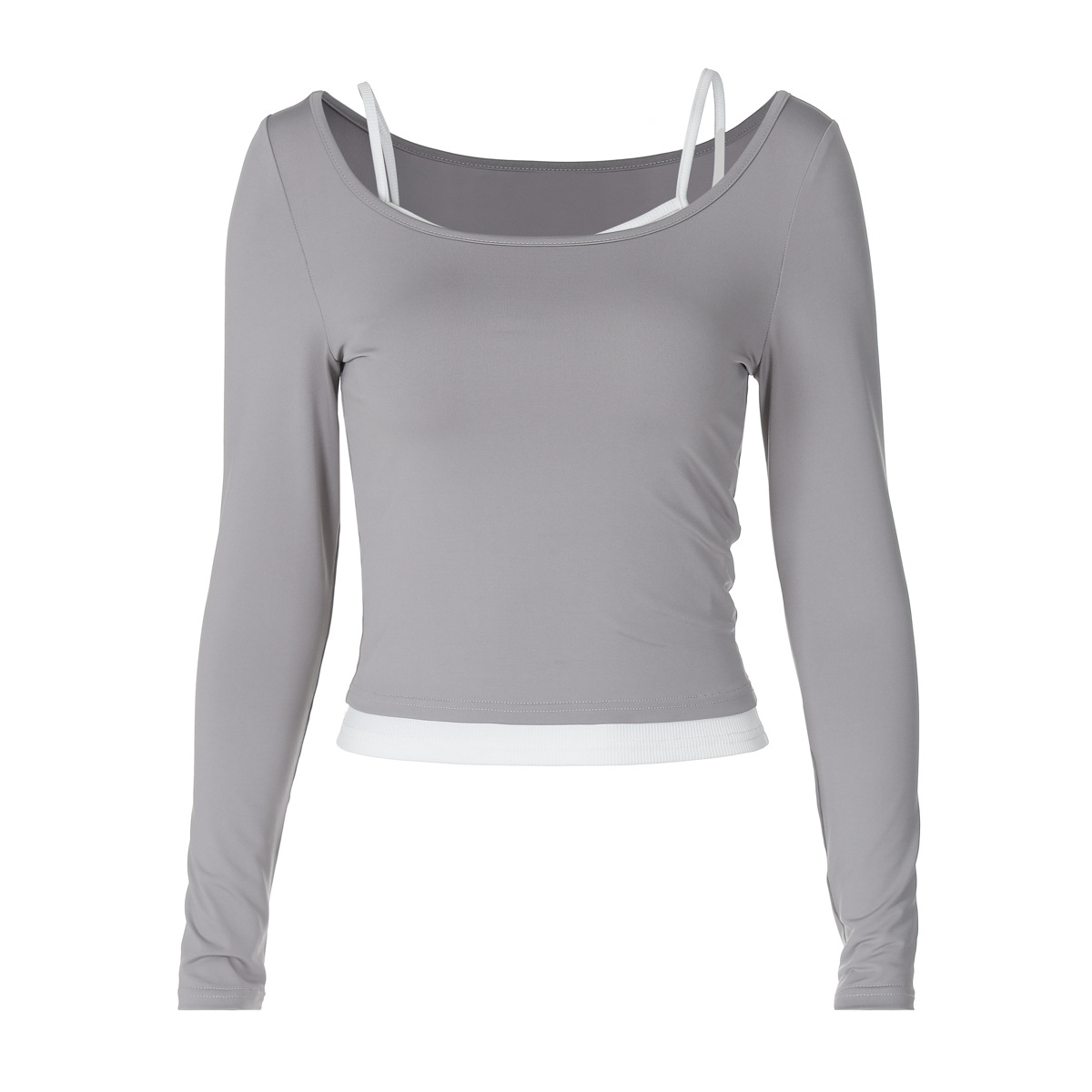 Damen Patchwork Strickjacke Und Tanktop Zweiteiler Herbst Design_voghion.com