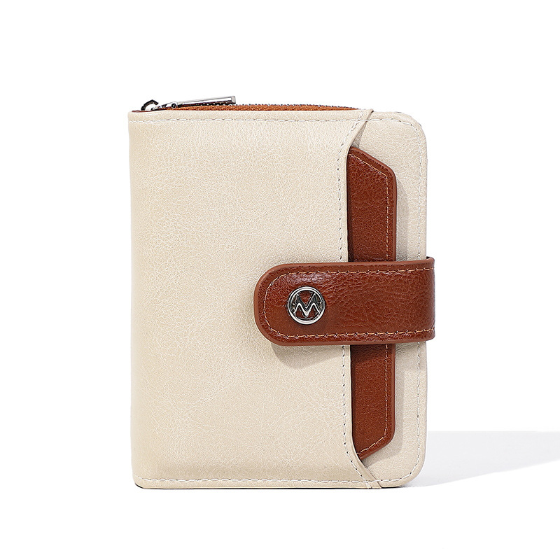 2024 nuevo bolso de mujer corto bolso de moda cremallera bolsa de cambio multifuncional bolsa de tarjeta PU cartera