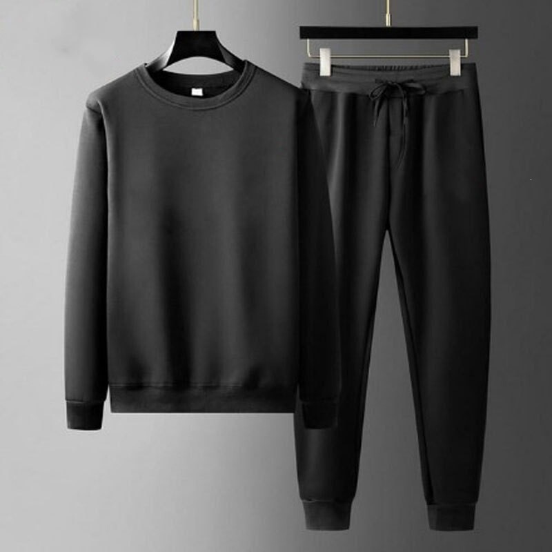 2026 cross-border new casual round-neck sweatshirt and sweatpants fashion jogging sportswear European and American men's set wholesale 2026 cross-border new casual round-neck sweatshirt and sweatpants fashion jogging sportswear European and American men's set wholesale
