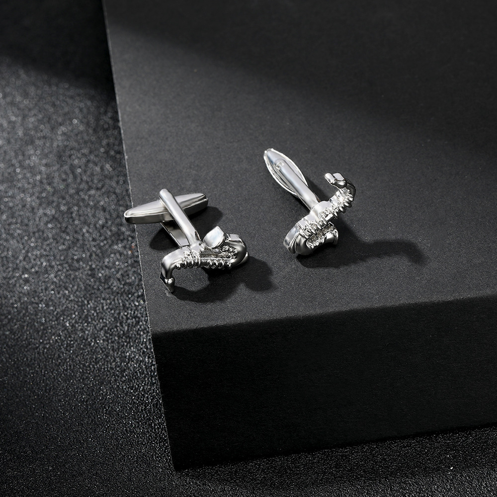 music series cufflinks musical instrument note cufflinks men's French shirt cuff nails source_voghion.com
