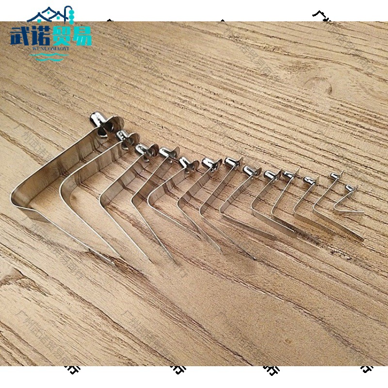 4mm-12mmV型弹簧片空心弹扣伸缩管内配件钓椅卡扣帐篷定位弹珠