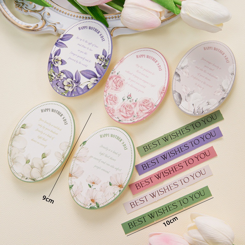 Celebridad de Internet 2025 Día de la madre Taza de tulipanes Decoración de pasteles Madre de hadas Tarjeta de vacaciones Taza de papel Vestido para hornear