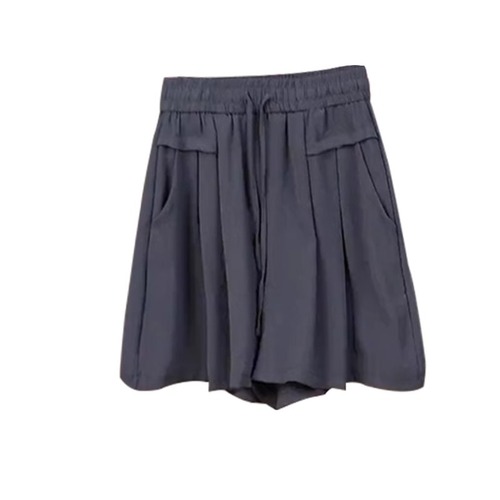 Women's Summer Thin Loose High-Waisted Invisible Silk Shorts 2025 New Model Running and Casual Five-Finger Shorts with Sheer Feel