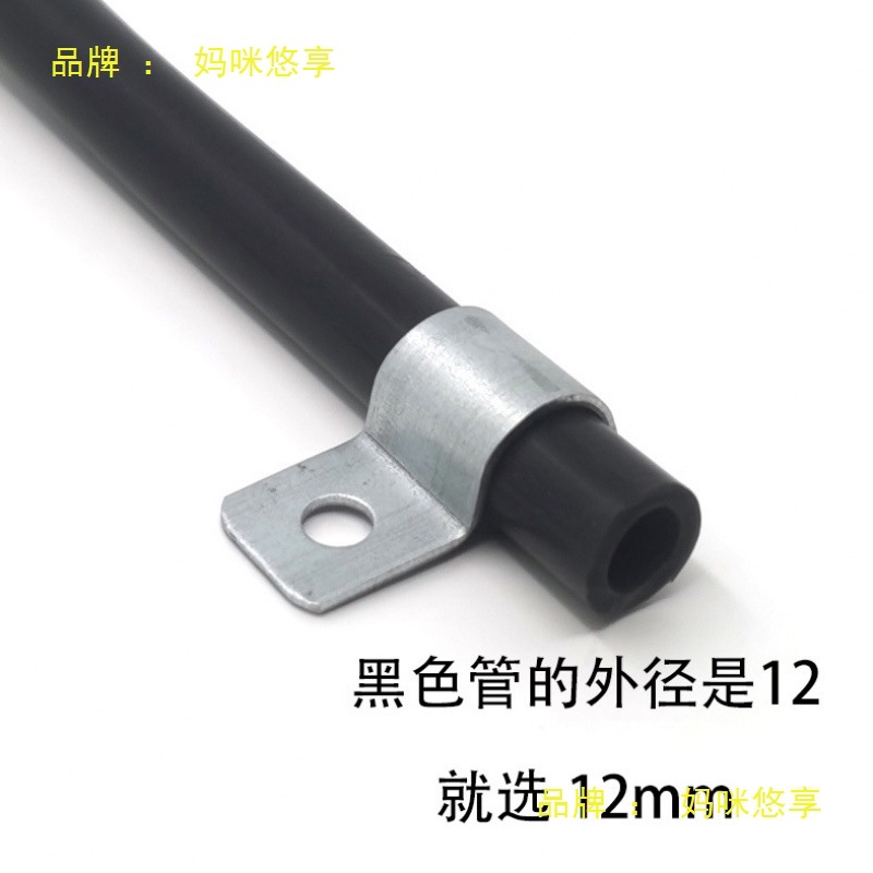 厂家直销304不锈钢单边管卡压线夹线缆固定扣P形扣网线骑马卡镀锌