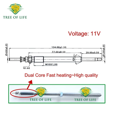 0250202042 90569338 9118201 glow plug