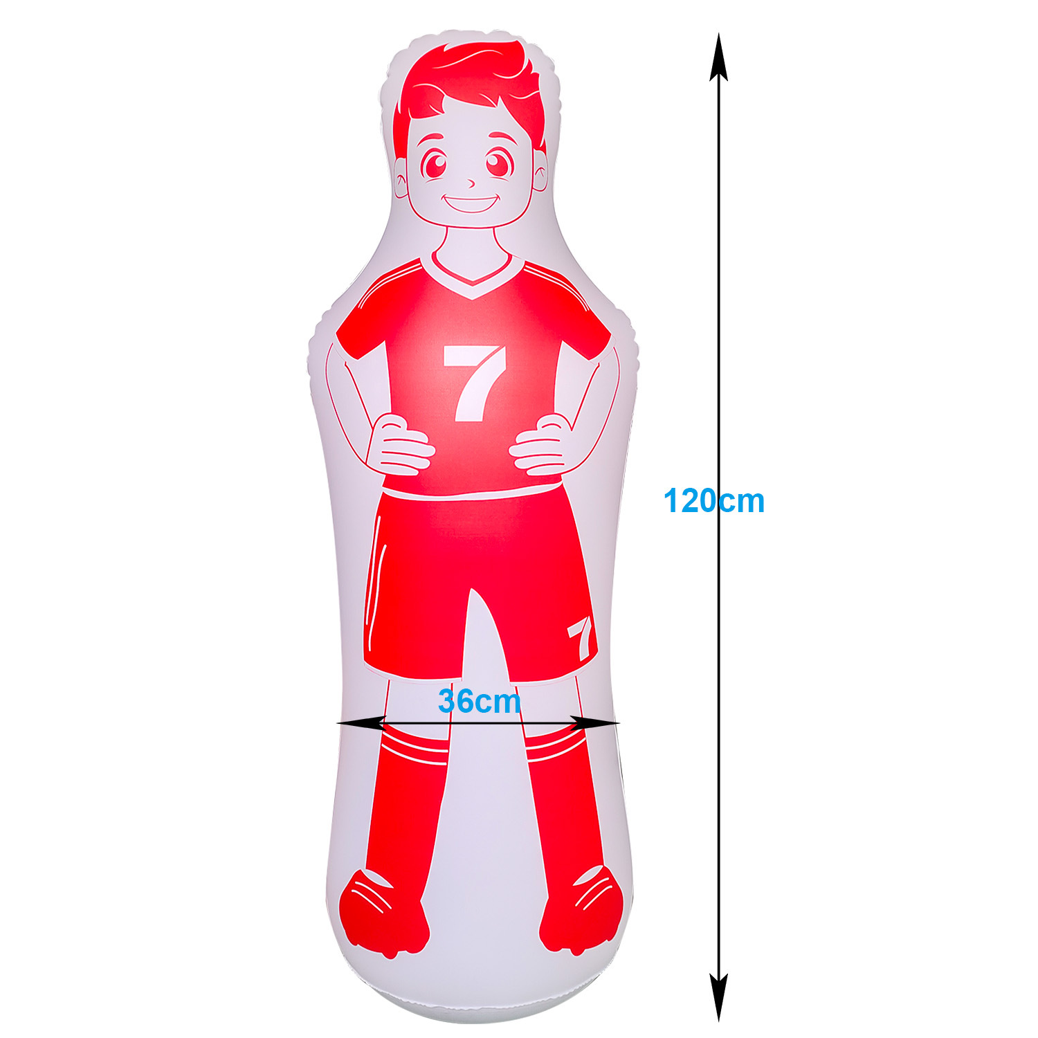 Punto de fábrica juguete de vaso inflable pared de hombre falso accesorios de entrenamiento de fútbol columna de golpe columna de boxeo inflable de dinosaurio