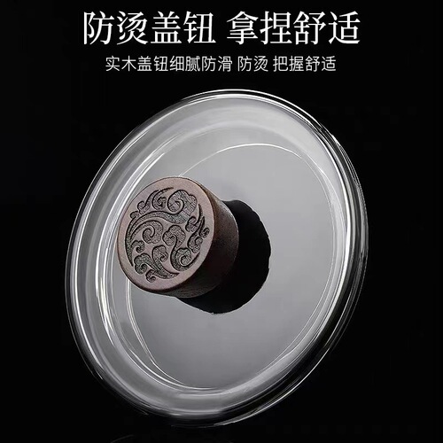 Nine Rivers Handmade Smoky Gray High-End Office Cup with Gold-Plated Relief Crane Perching on Tree Design Three-Cup Gift Box Tea Set