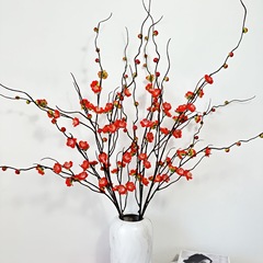 廠家直銷仿真花4叉小梅花家居DIY插花花藝假花攝影道具擺件批發